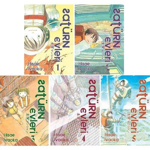 Satürn Evleri 1-2-3-4-5. Ciltler Manga Seti - Hisai Ivaoka