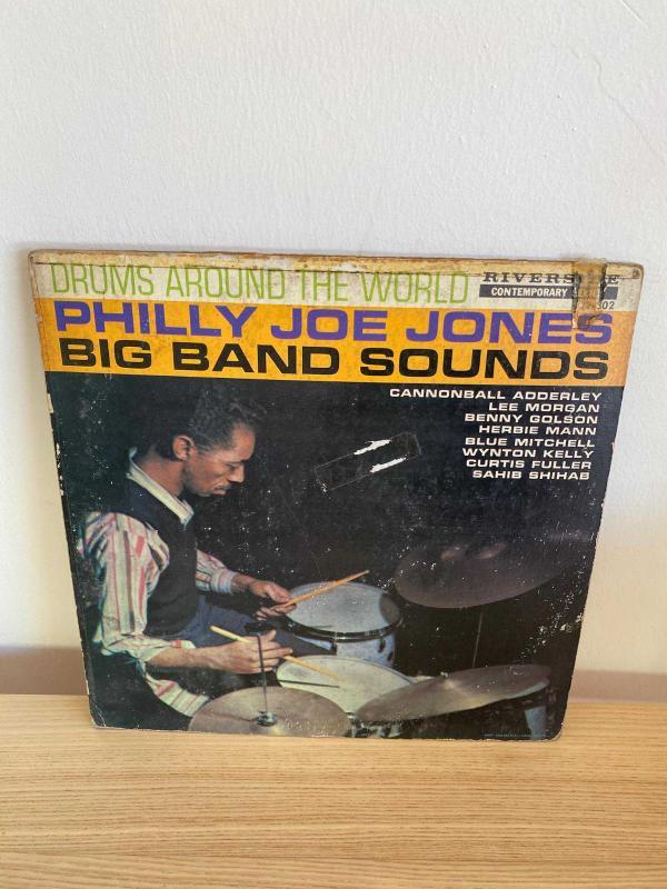 Philly Joe Jones' Big Band Sounds‎ - Drums Around The World | Riverside RLP 12-302 ABD Baskı 1959 | Jazz, Big Band, Hard Bop
