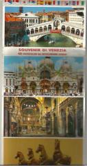 VENEZIA / VENEDİK KATLAMALI 22 FOTO KART / ARKASI AÇIKLAMALI - İTALYANCA