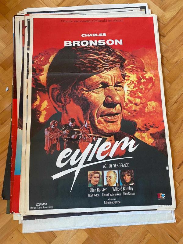 EYLEM - Act of Vengeance FİLMİNİN AFİŞİ OYNAYANLAR: CHARLES BRONSON, ELLEN BURSTYN, WILFORD BRIMLEY YÖNETMEN: JOHN MACKENZIE