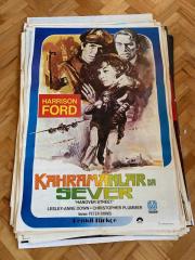KAHRAMANLAR DA SEVER - HANOVER STREET FİLMİNİN AFİŞİ OYUNCULAR: HARRISON FORD, LESLEY-ANNE DOWN, CHRISTOPHER PLUMMER YÖNETMEN: PETER HYAMS