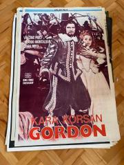 KARA KORSAN GORDON FİLMİNİN AFİŞİ OYNAYANLAR: VINCENT PRICE, RICARDO MONTALBAN, LIANA ORFEI