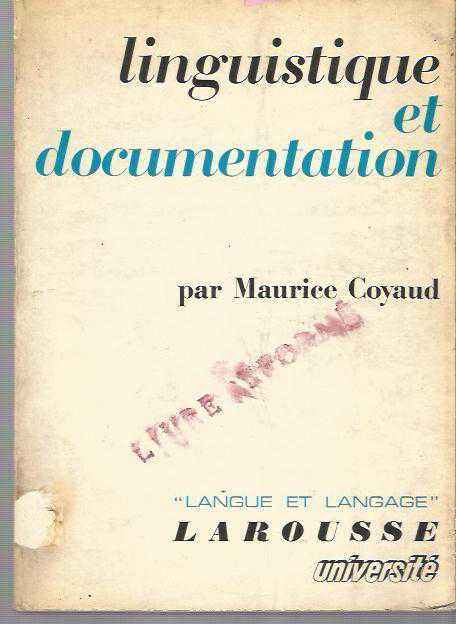 Langue et Langage - Linguistique et documentation - Les Articulations logigues du discours