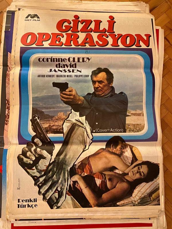 GİZLİ OPERASYON FİLMİNİN AFİŞİ - CORINNE CLERY, DAVID JANSSEN, ARTHUR KENNEDY, MAURIZO MERLI, PHILIPPE LEROY