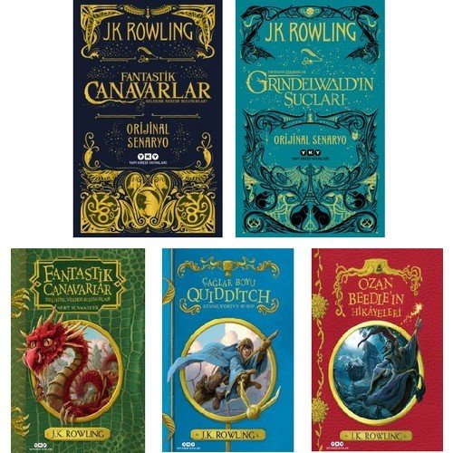 Yapı Kredi Yayınları Harry Potter Evreni 5 Kitap Set - Fantastik Canavarlar Orijinal Senaryo - Grindelwald'in Suçları - Çağlar Boyu Quidditch - Ozan Beedle'ın Hikayeleri