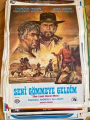 SENİ GÖMMEYE GELDİM - THE LAST HARD MEN FİLMİNİN AFİŞİ WESTERN | OYUNCULAR: CHARLTON HESTON, JAMES COBURN, BARBARA HERSEY | 1976 | ANDREW V. McLAGEN