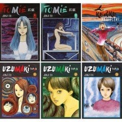 Junji Ito 6 Kitap Manga Seti / Tomie - Korku Kesitleri - Uzumaki