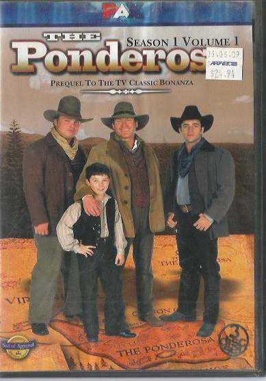 THE PONDEROSA: Season 1 Volume 1 - Prequel to the TV Classic Bonanza / 3 DVD Set / 2004, PAX - 17552-7