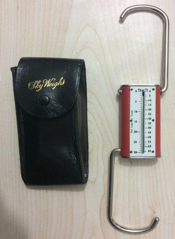 SKY WEIGHTS - ÇENGELLİ VALİZ TARTISI - BASKÜL / 30 KG-LB / MADE IN ENGLAND