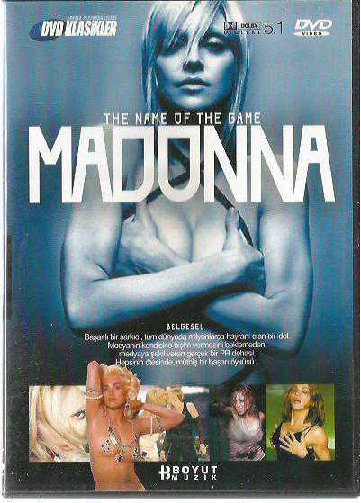 DVD Klasikler / THE NAME OF THE GAME MADONNA - BELGESEL / DVD VİDEO (DOLBY DIGITAL 5.1) / 2004, BOYUT YAYIN