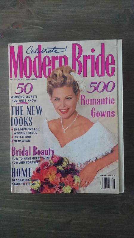 MODERN BRIDE  AUG/SEPT 1993 - ROMANTIC FASHIONS, WEDDING PLANNING, BRIDAL BEAUTY  (GELİNLİK DERGİSİ )