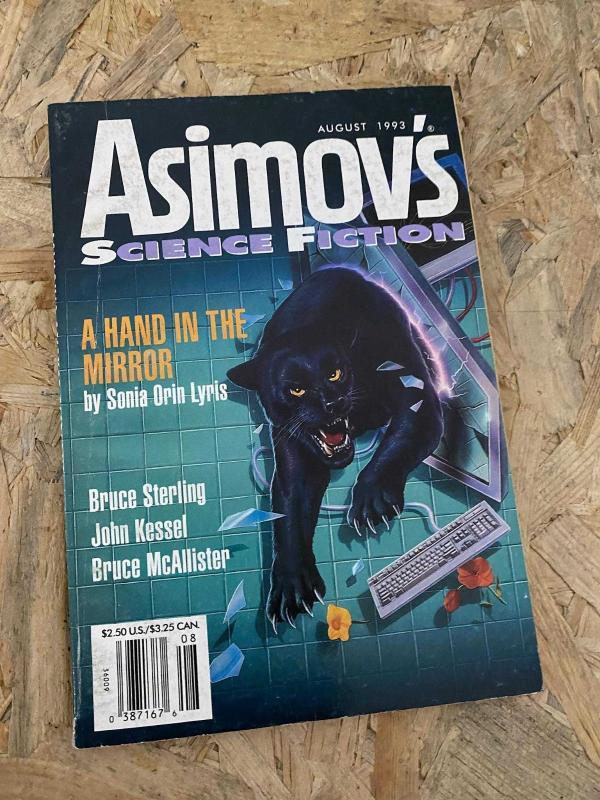 Asimov's Science Fiction August 1993 | A Hand In The Mirror by Sonia Orin Lyris
