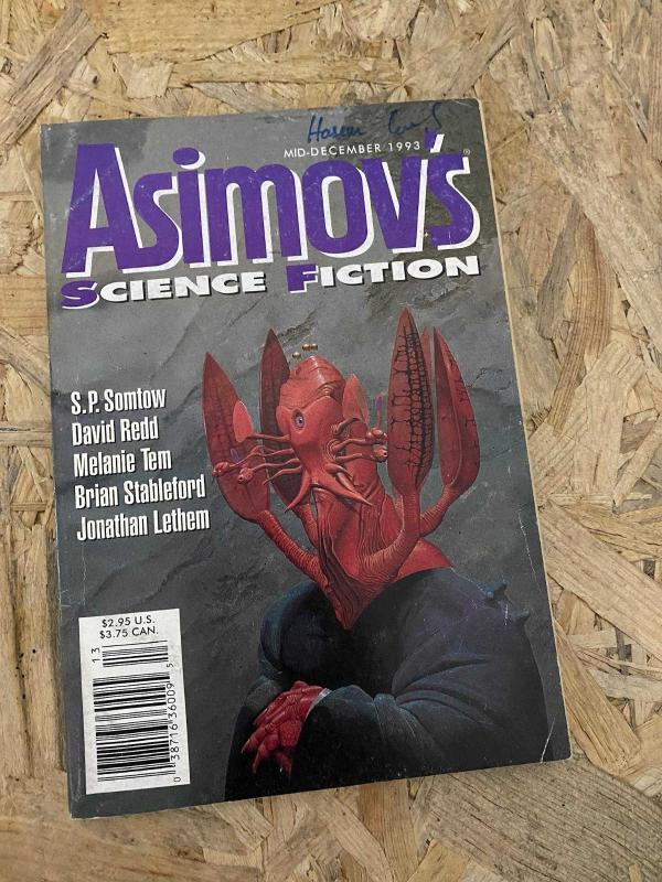 Asimov's Science Fiction Mid-December 1993 | Kapak Barlowe