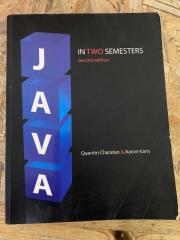 JAVA IN TWO SEMESTERS SECOND EDITION