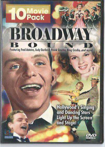BRODWAY BOUND -  10 Movie Pack / Fred Astaire, Judy Garland, Frank Sinatra and more/ 2 DVD VİDEO /2007 MILL CREEK, USA